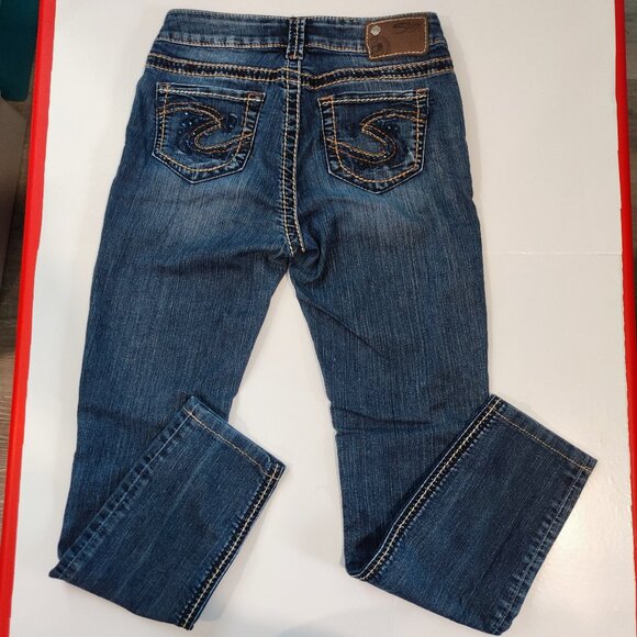 Silver Jeans Suki Jeggings stretchy denim blue women's size 26 - Picture 3 of 13